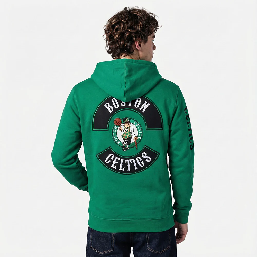 NBA BOSTON CELTICS BORN FOR SPORT MEN'S FLC PO HOODIE (KELLY GREEN) - Image 2