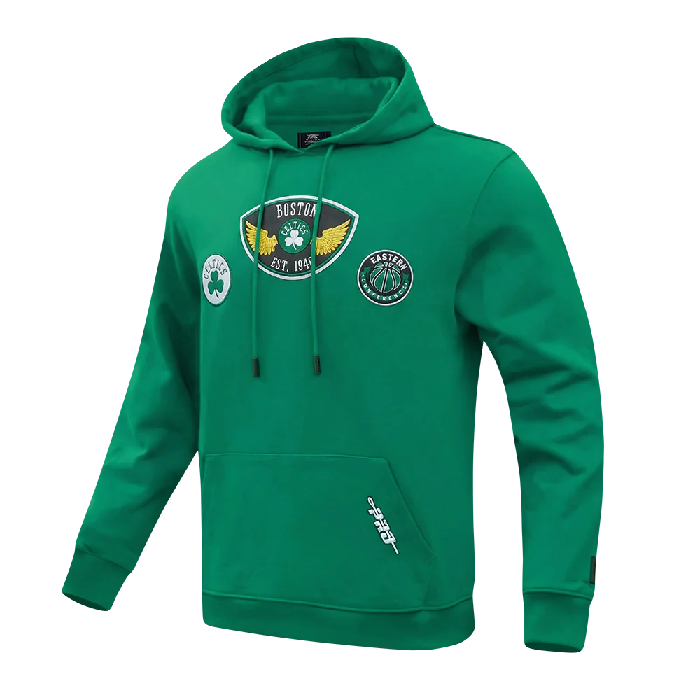 NBA BOSTON CELTICS BORN FOR SPORT MEN'S FLC PO HOODIE (KELLY GREEN) - Image 3