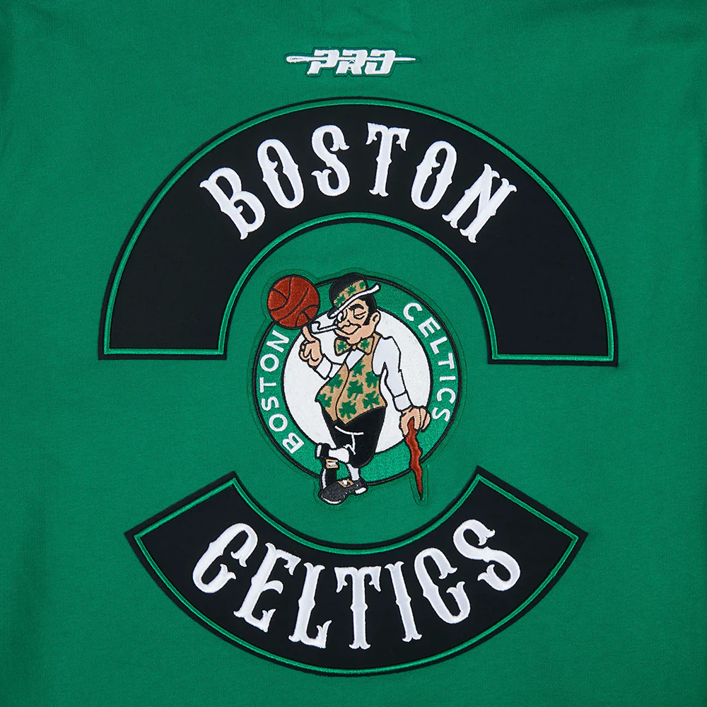 NBA BOSTON CELTICS BORN FOR SPORT MEN'S FLC PO HOODIE (KELLY GREEN) - Image 5