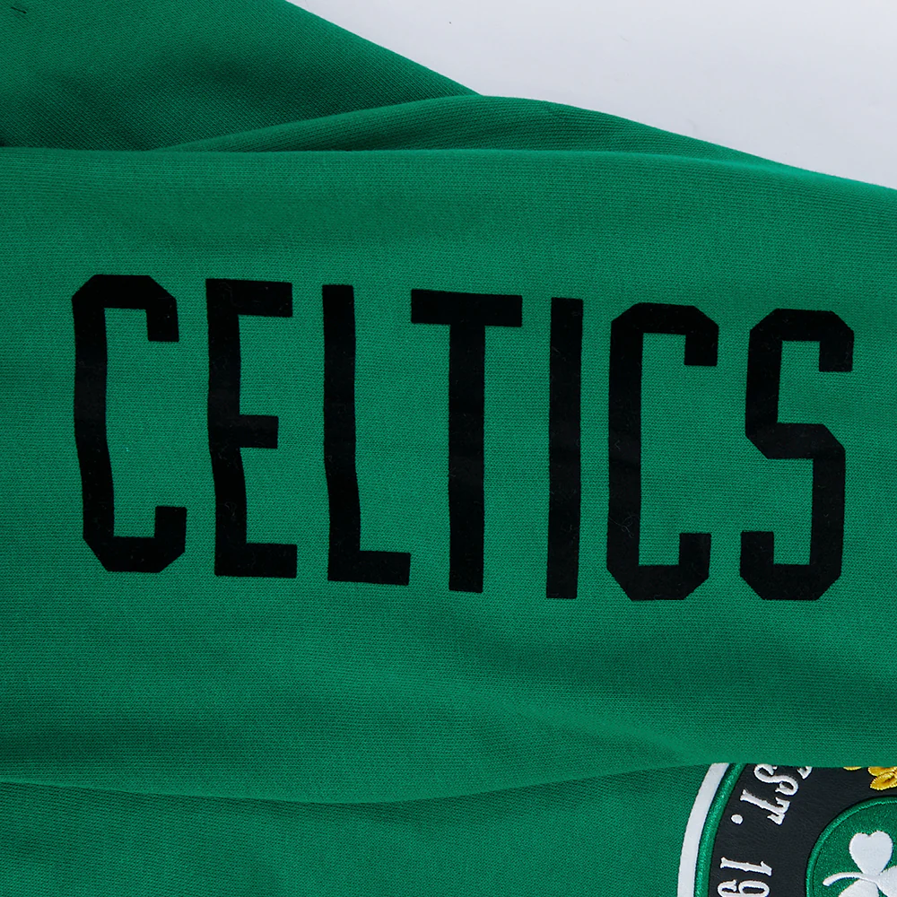 NBA BOSTON CELTICS BORN FOR SPORT MEN'S FLC PO HOODIE (KELLY GREEN) - Image 7