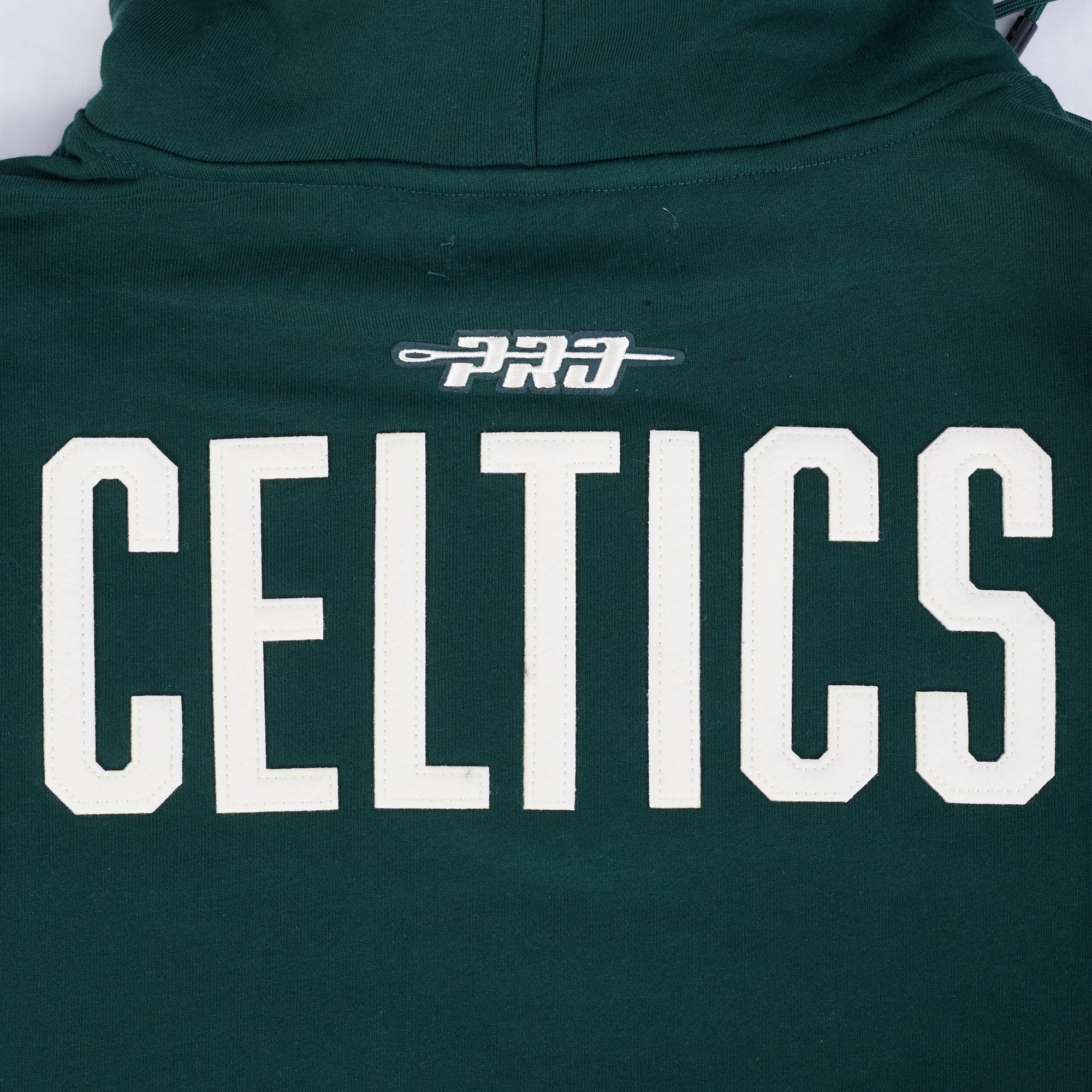 NBA BOSTON CELTICS MODERN ORIGINALS MEN'S FLC PO HOODIE (FOREST GREEN) - Image 8
