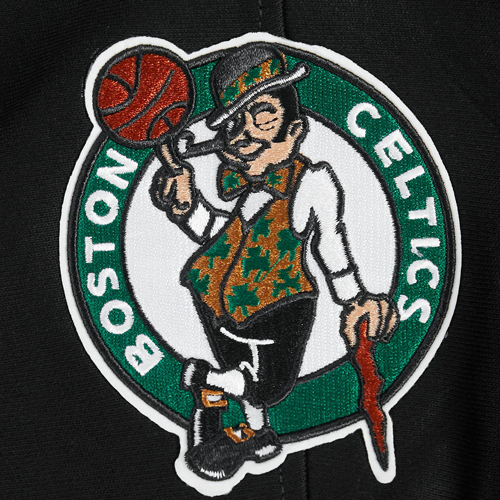 NBA BOSTON CELTICS CITY ARCH MEN'S FLC PO HOODIE (BLACK) - Image 11