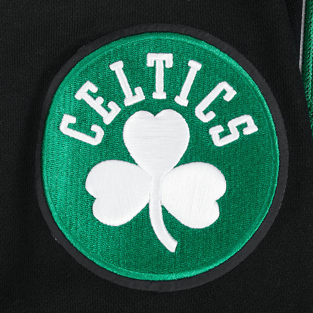 NBA BOSTON CELTICS CITY ARCH MEN'S FLC PO HOODIE (BLACK) - Image 12