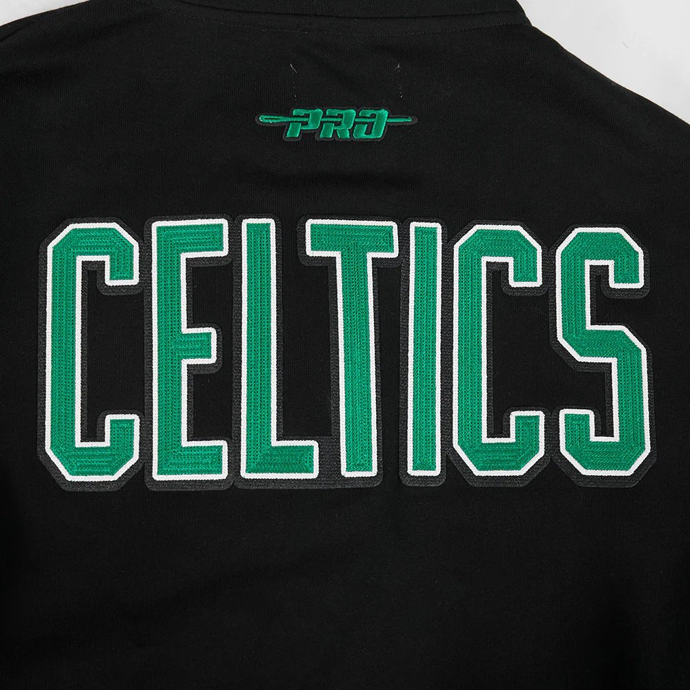 NBA BOSTON CELTICS CITY ARCH MEN'S FLC 1/4 ZIP (BLACK) - Image 7