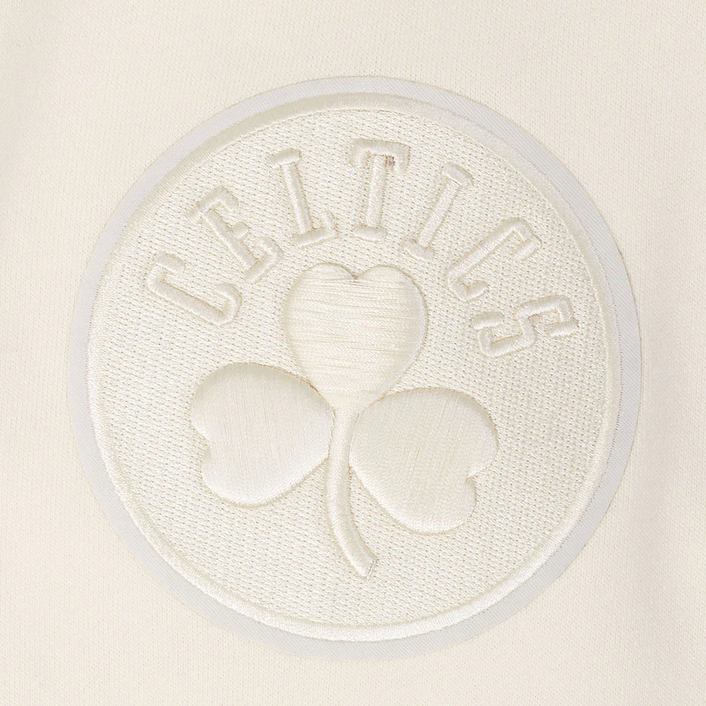 NBA BOSTON CELTICS JAYSON TATUM #0 NEUTRAL PNN MEN'S DROP SHOULDER FLC PO HOODIE (EGGSHELL) - Image 9