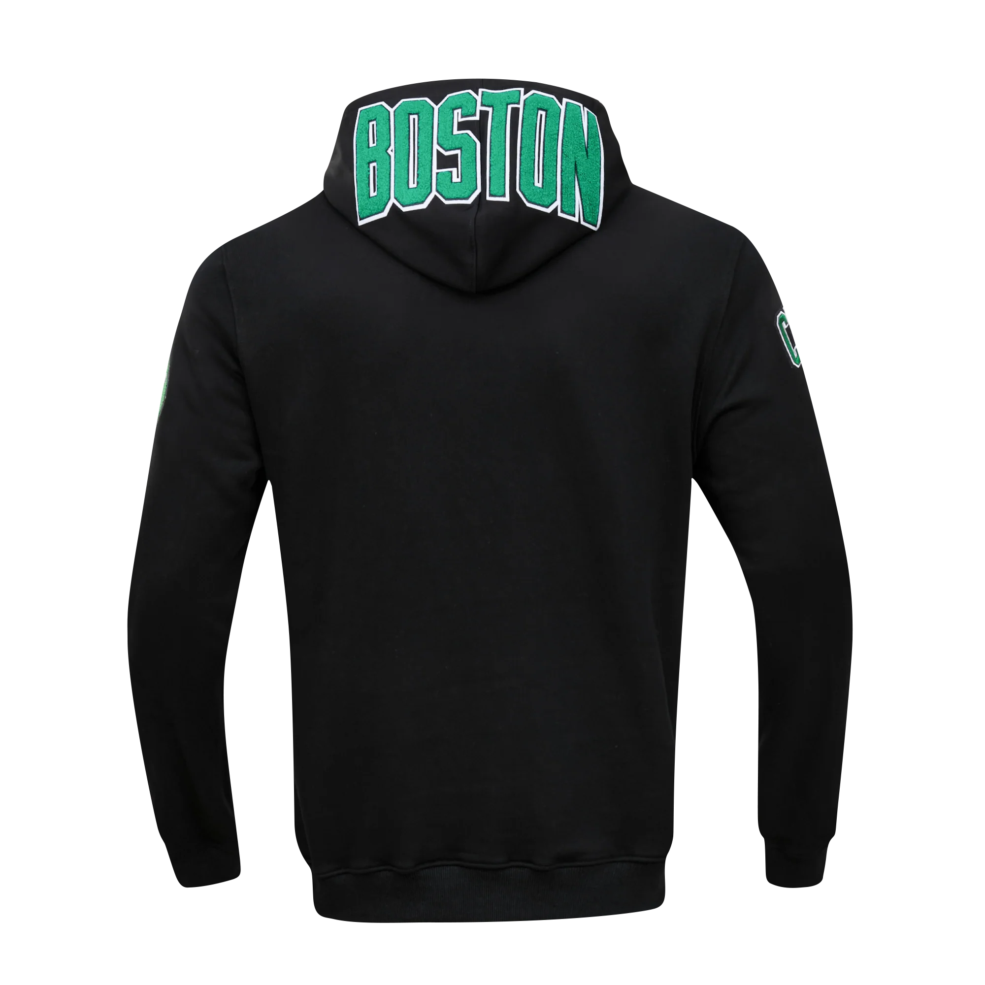NBA BOSTON CELTICS CLASSIC CHENILLE MEN'S PULLOVER HOODIE (BLACK) - Image 2