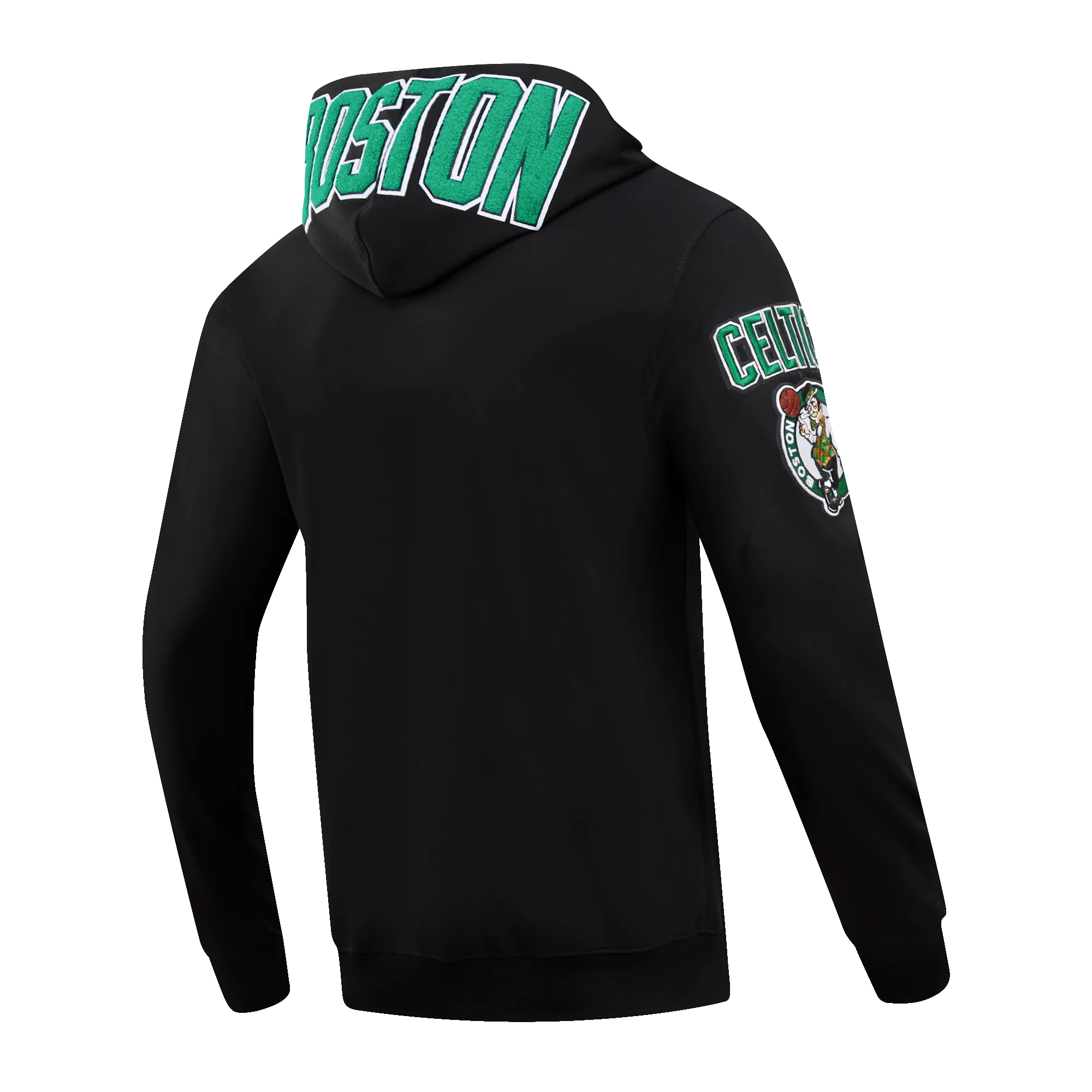 NBA BOSTON CELTICS CLASSIC CHENILLE MEN'S PULLOVER HOODIE (BLACK) - Image 4