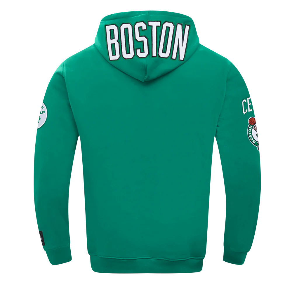 NBA BOSTON CELTICS CLASSIC CHENILLE MEN'S PO HOODIE (GREEN) - Image 3