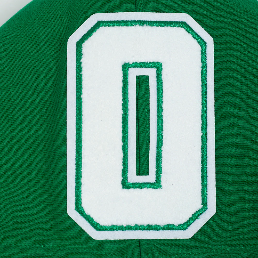 NBA BOSTON CELTICS JAYSON TATUM #0 SKY HOOK MEN'S FLC PO HOODIE (KELLY GREEN) - Image 5