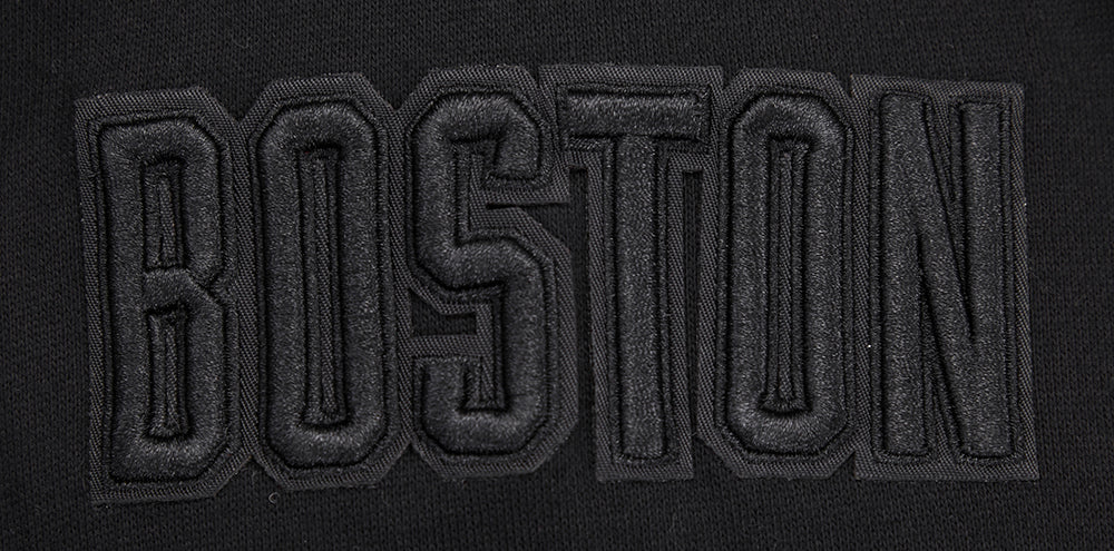NBA BOSTON CELTICS NEUTRAL DROP SHOULDER FLEECE PULLOVER HOODIE (BLACK) - Image 7