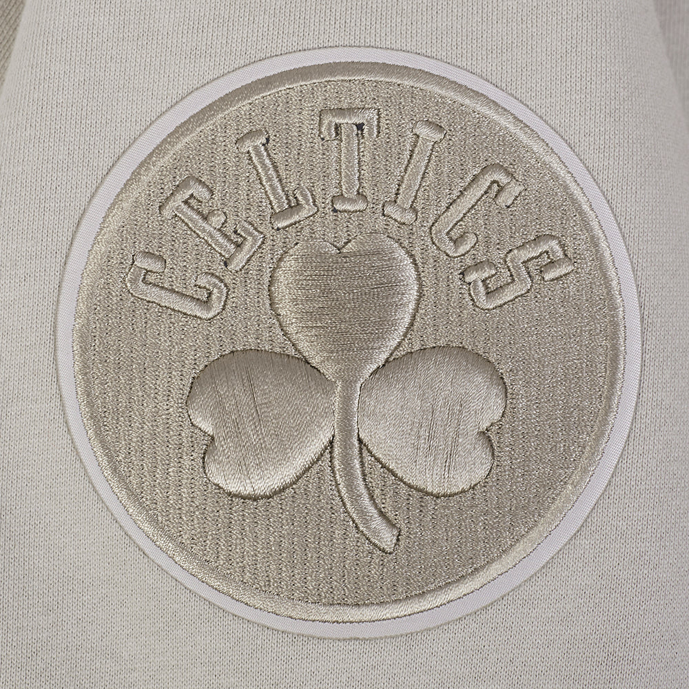 NBA BOSTON CELTICS NEUTRAL DROP SHOULDER FLEECE CREWNECK (TAUPE) - Image 10