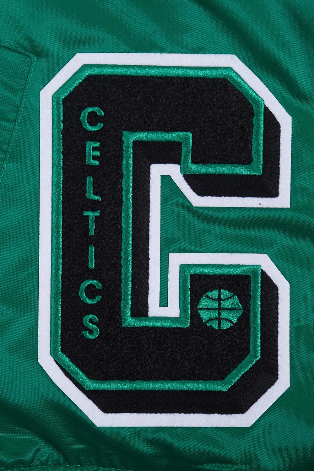 NBA BOSTON CELTICS SUBLIMATED MEN'S SATIN JACKET-GREEN SKY (KELLY GREEN) - Image 5