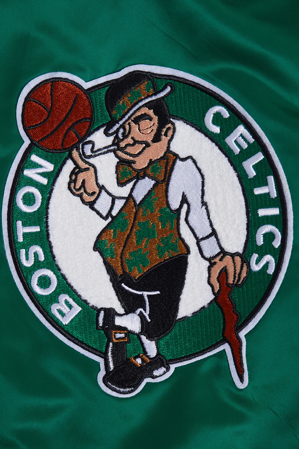 NBA BOSTON CELTICS SUBLIMATED MEN'S SATIN JACKET-GREEN SKY (KELLY GREEN) - Image 9