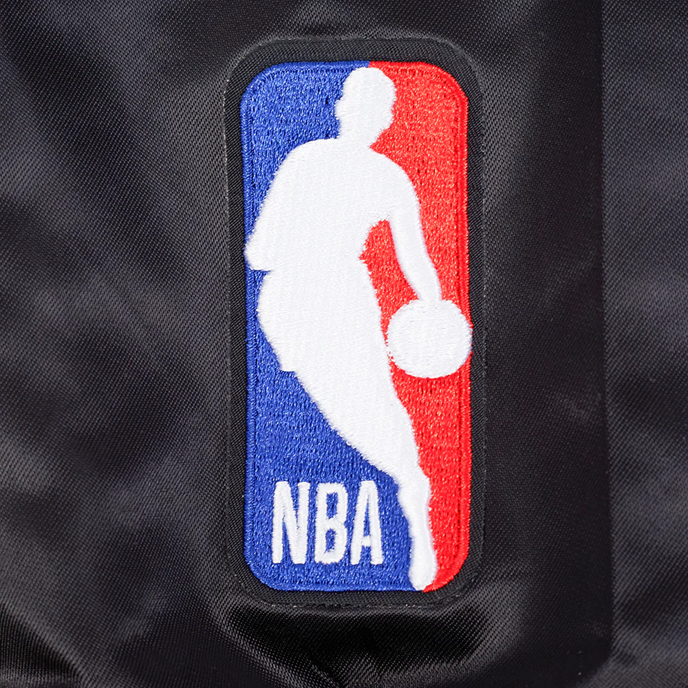 NBA BOSTON CELTICS DIY PICK STITCH MEN'S RIB SATIN JACKET (BLACK) - Image 8