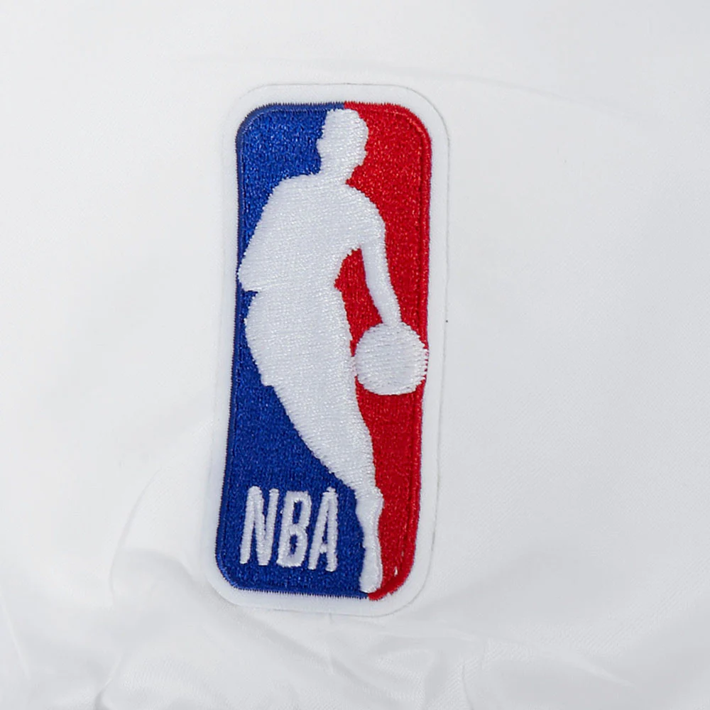 NBA BOSTON CELTICS CITY EDITION 25-26 MEN'S PRO SATIN YD RIB JACKET (WHITE/BLACK) - Image 5
