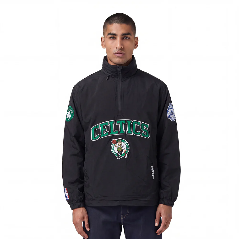 NBA BOSTON CELTICS PRE GAME MEN'S JACKET (BLACK)