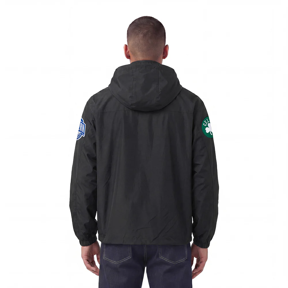NBA BOSTON CELTICS PRE GAME MEN'S JACKET (BLACK) - Image 4