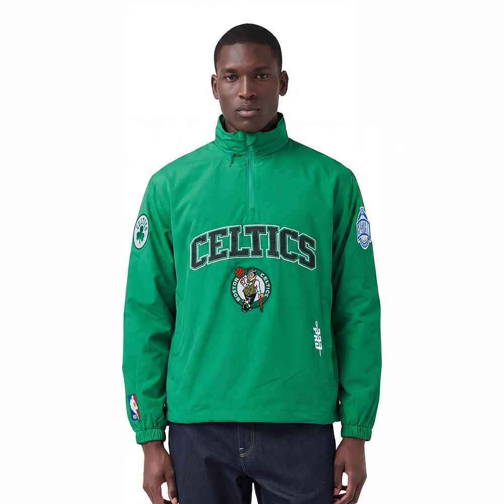 NBA BOSTON CELTICS PRE GAME MEN'S JACKET (KELLY GREEN)