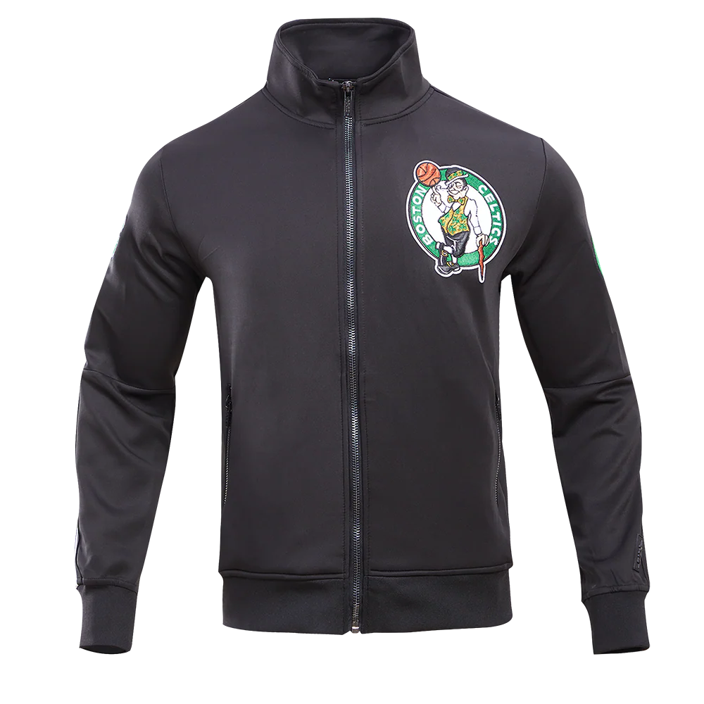 NBA BOSTON CELTICS CLASSIC TRACK MEN'S TRACK JACKET (BLACK)