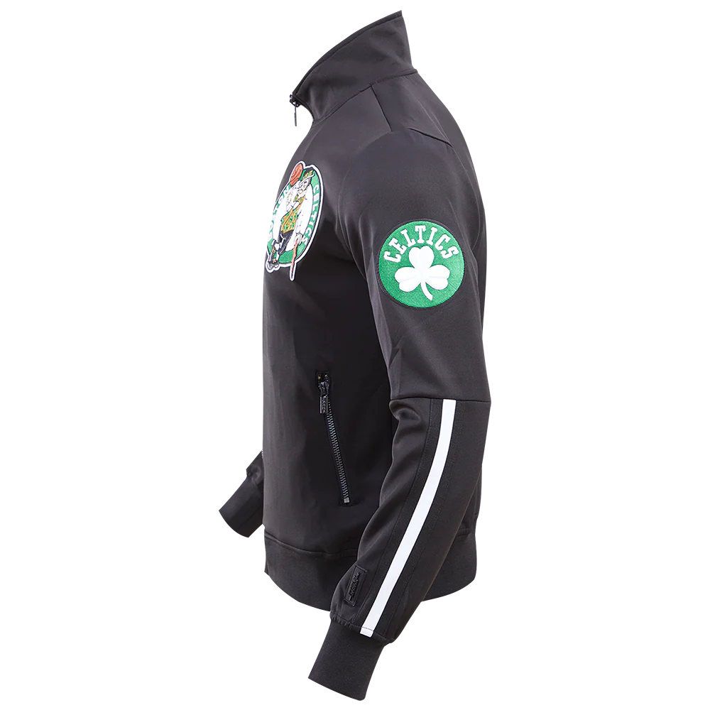 NBA BOSTON CELTICS CLASSIC TRACK MEN'S TRACK JACKET (BLACK) - Image 2