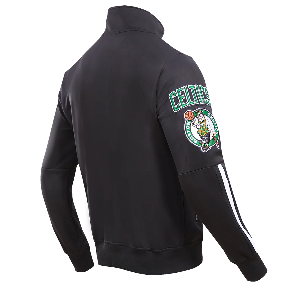 NBA BOSTON CELTICS CLASSIC TRACK MEN'S TRACK JACKET (BLACK) - Image 3