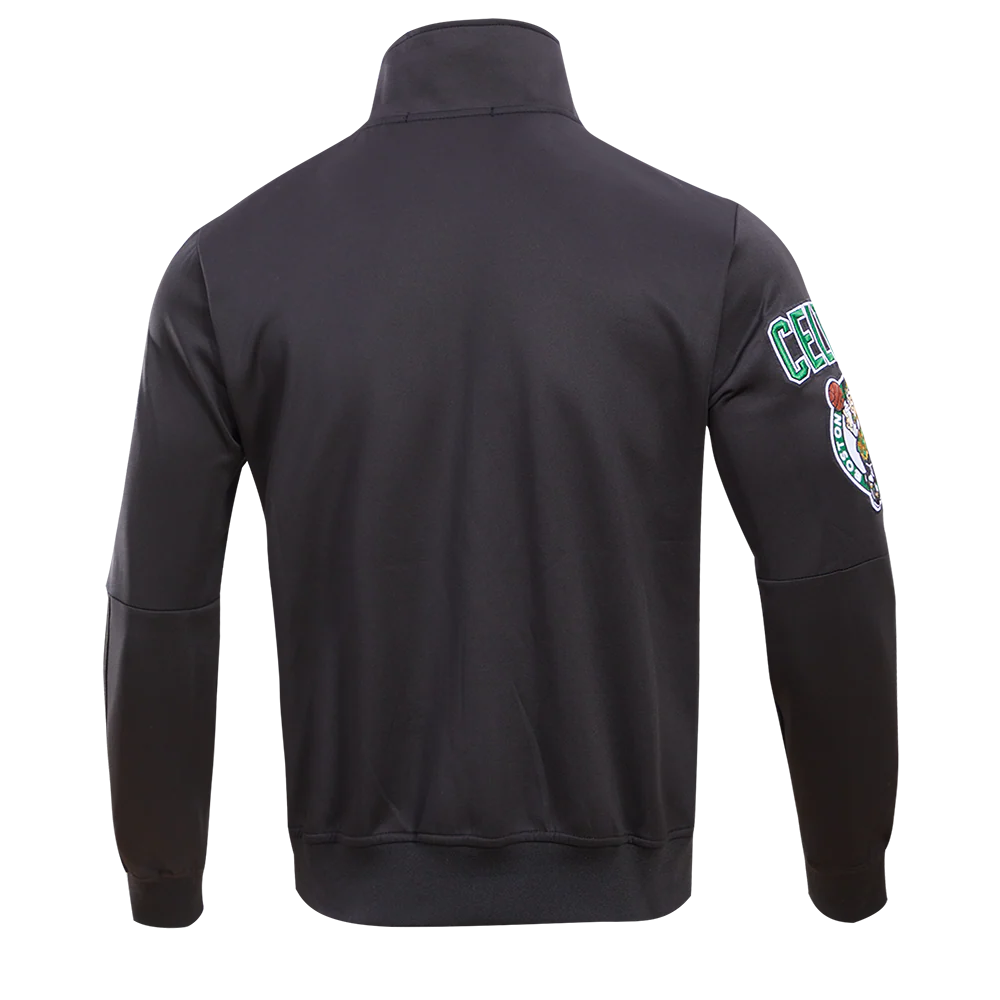 NBA BOSTON CELTICS CLASSIC TRACK MEN'S TRACK JACKET (BLACK) - Image 4