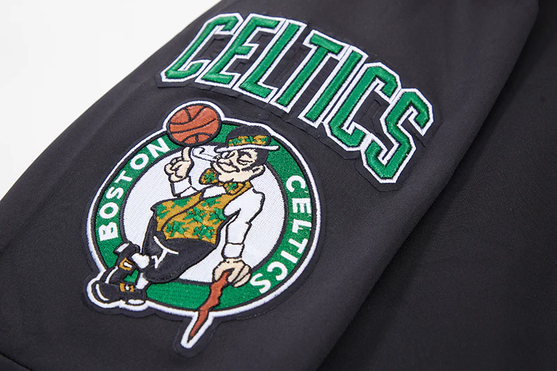 NBA BOSTON CELTICS CLASSIC TRACK MEN'S TRACK JACKET (BLACK) - Image 7
