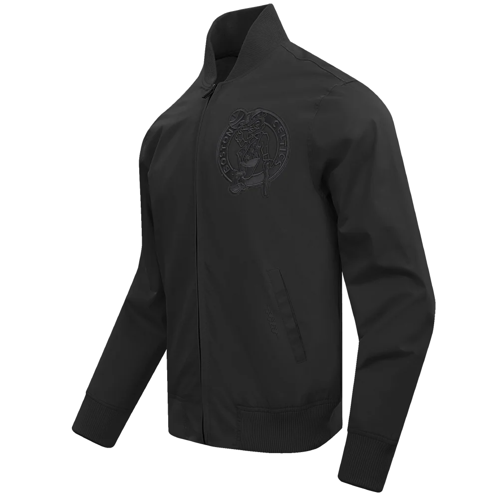 NBA BOSTON CELTICS NEUTRAL TWILL JACKET (BLACK) - Image 2