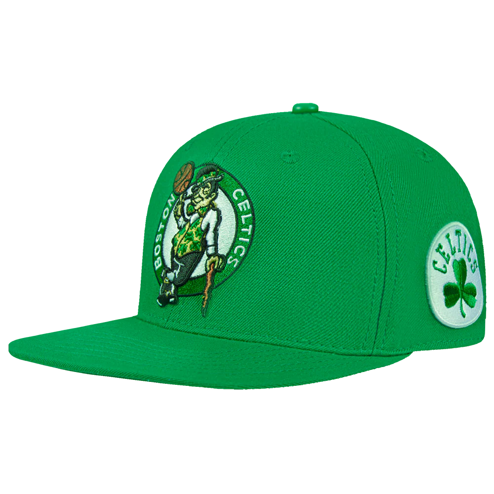 NBA BOSTON CELTICS FAST LANE WOOL SNAPBACK HAT (KELLY GREEN) - Image 2