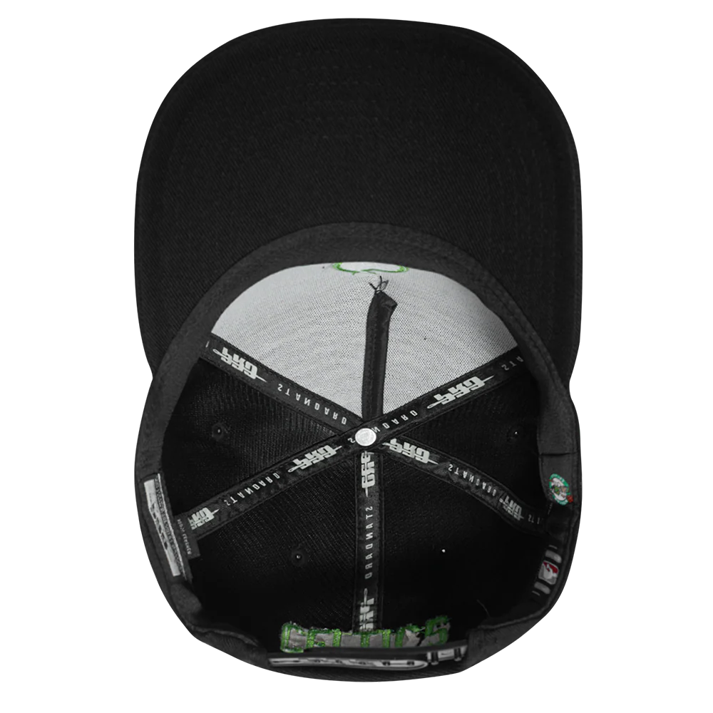 NBA BOSTON CELTICS CITY EDITION 24-25 PINCH FRONT SNAPBACK HAT (BLACK) - Image 6