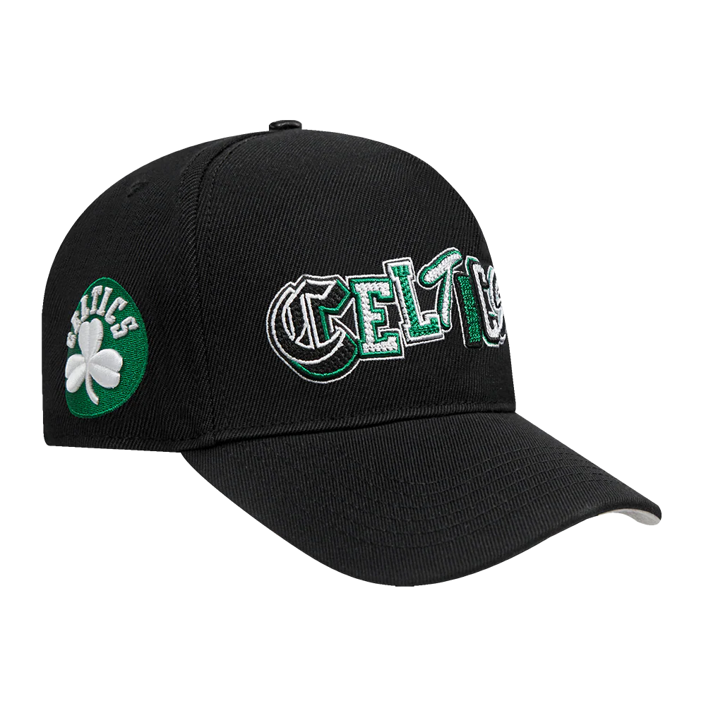 NBA BOSTON CELTICS CITY RANSOM WOOL BLEND PRO PINCH SNAPBACK (BLACK) - Image 5