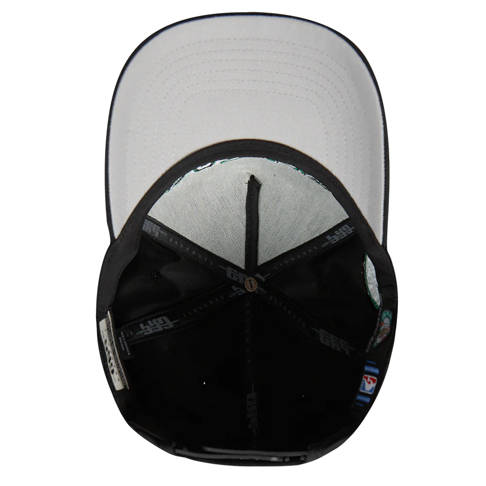 NBA BOSTON CELTICS CITY RANSOM WOOL BLEND PRO PINCH SNAPBACK (BLACK) - Image 6