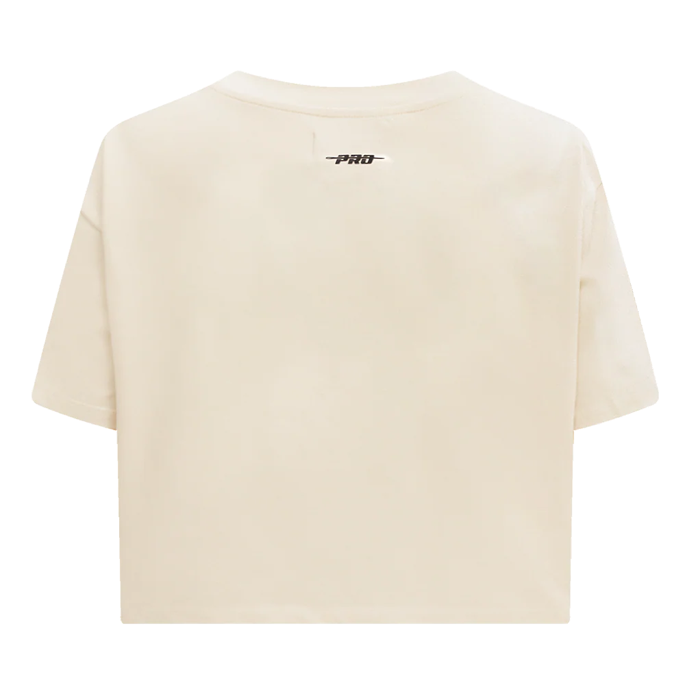 NBA BOSTON CELTICS RETRO CLASSIC WOMEN'S BOXY TEE (EGGSHELL) - Image 4