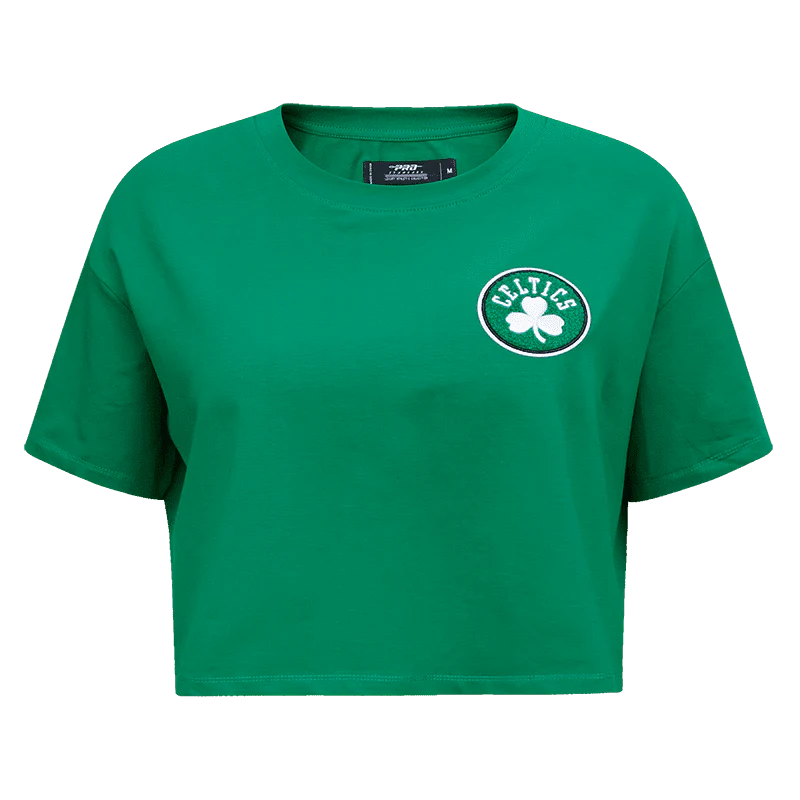 NBA BOSTON CELTICS CLASSIC WOMEN'S BOXY TEE (KELLY GREEN)
