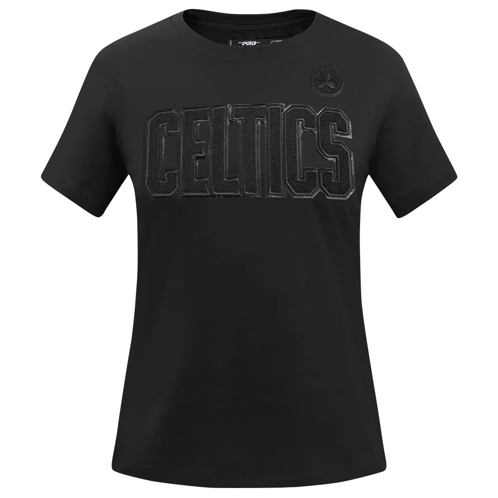 NBA BOSTON CELTICS TRIPLE BLACK WOMEN'S SJ SLIM FIT TEE (TRIPLE BLACK WOMEN'S)