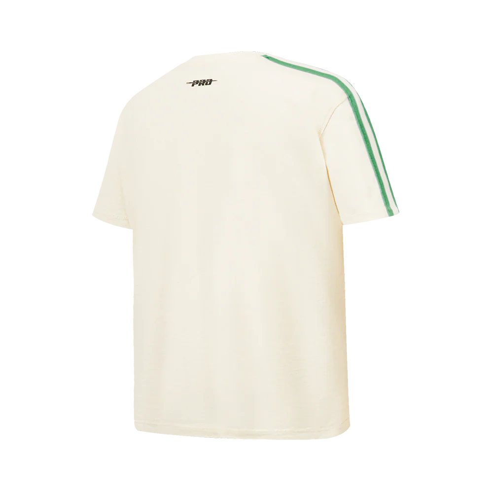 NBA BOSTON CELTICS RETRO CLASSIC SINGLE JERSEY BIG BOYS SINGLE JERSEY TAPING TEE (EGGSHELL/ KELLY GREEN) - Image 6