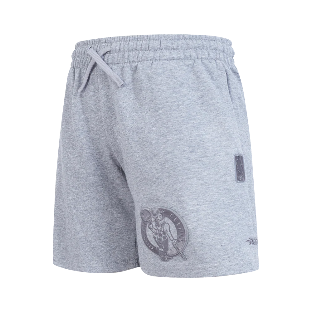 NBA BOSTON CELTICS NEUTRAL BIG BOYS FLC SHORT (DARK HEATHER GRAY)