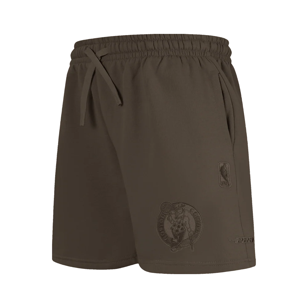 NBA BOSTON CELTICS NEUTRAL BIG BOYS FLC SHORT (DARK TAUPE)