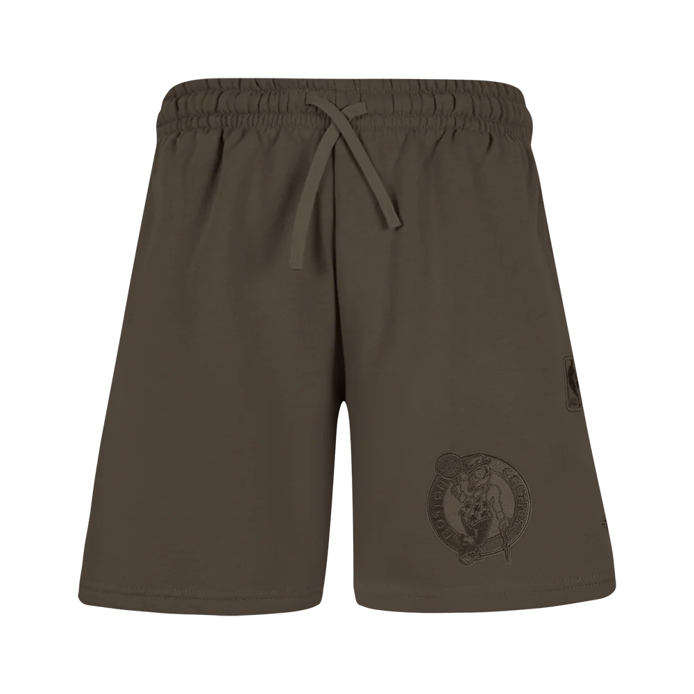 NBA BOSTON CELTICS NEUTRAL BIG BOYS FLC SHORT (DARK TAUPE) - Image 2