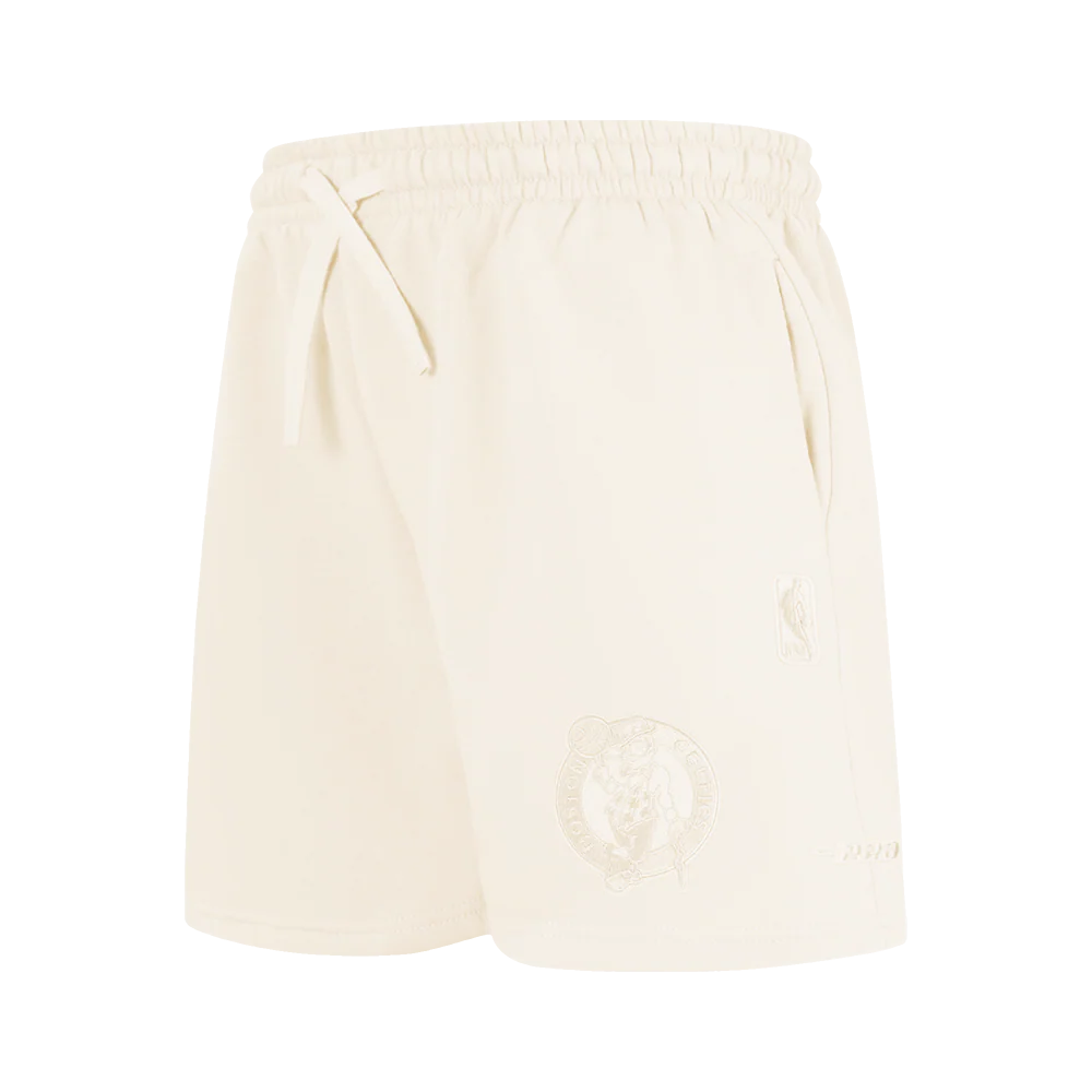 NBA BOSTON CELTICS NEUTRAL BIG BOYS FLC SHORT (EGGSHELL)