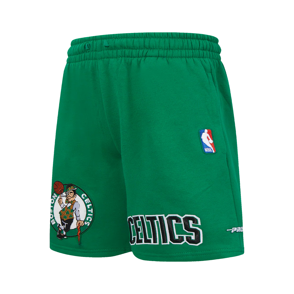 NBA BOSTON CELTICS RETRO CLASSIC BIG BOY'S FLC SHORT (KELLY GREEN)