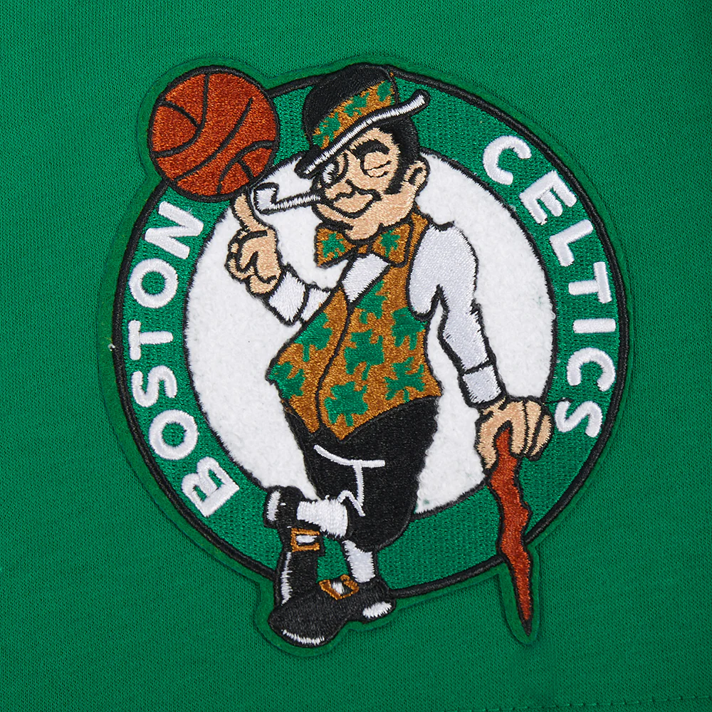 NBA BOSTON CELTICS RETRO CLASSIC BIG BOY'S FLC SHORT (KELLY GREEN) - Image 7