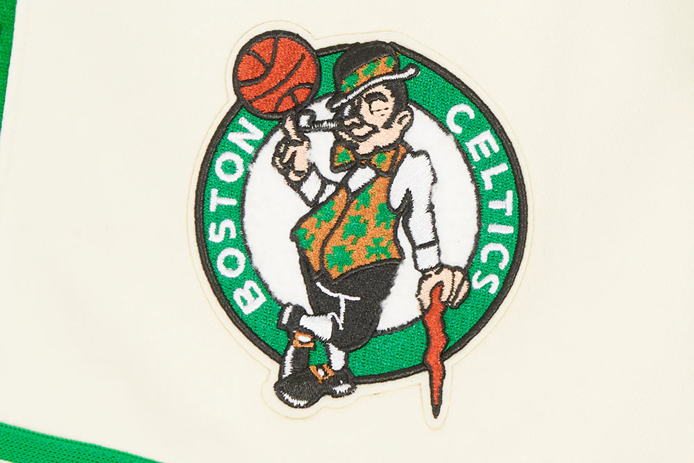NBA BOSTON CELTICS RETRO CLASSIC BIG BOY'S FLC 2.0 SHORT (EGGSHELL/ KELLY GREEN) - Image 7