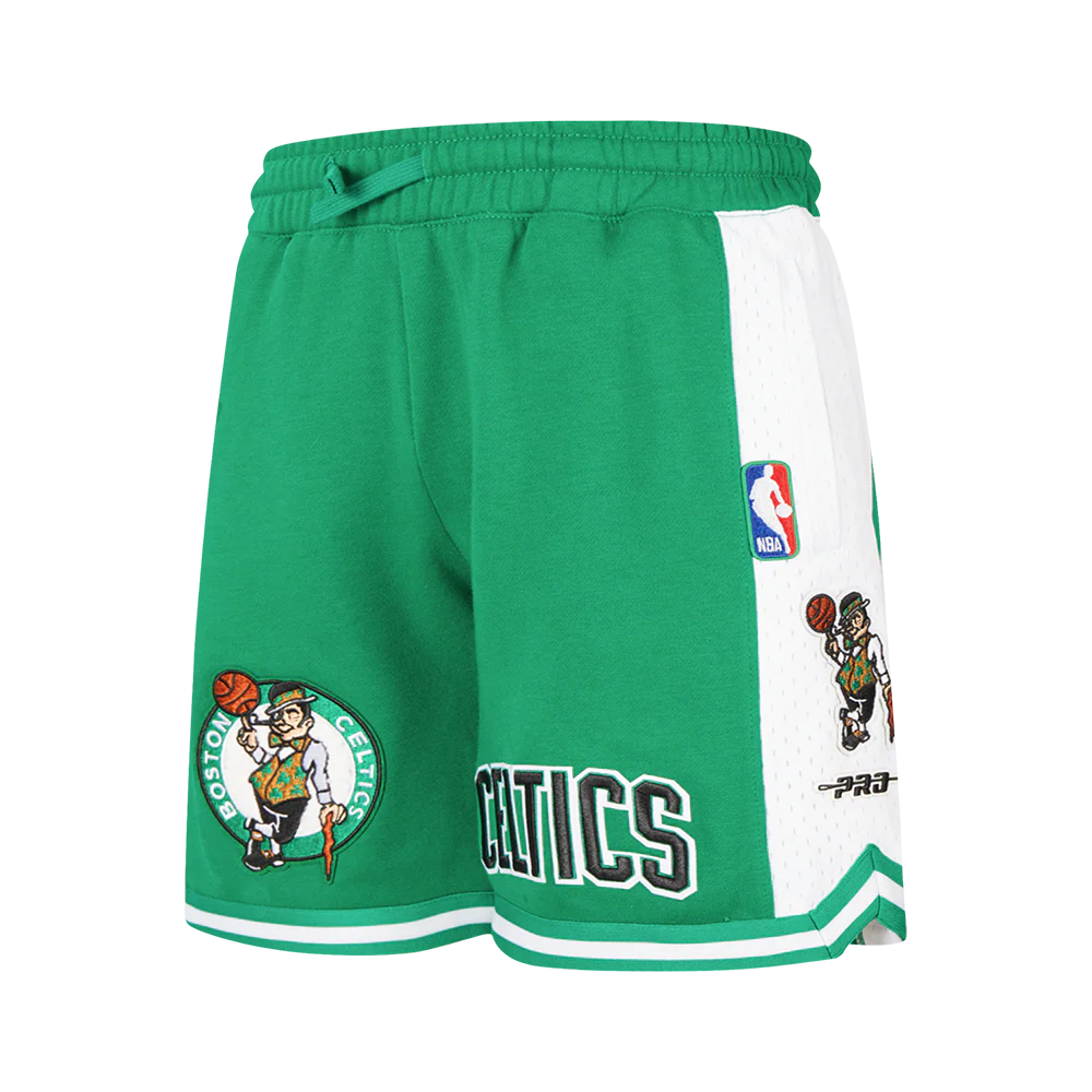 NBA BOSTON CELTICS RETRO CLASSIC BIG BOY'S FLC 2.0 SHORT (KELLY GREEN)