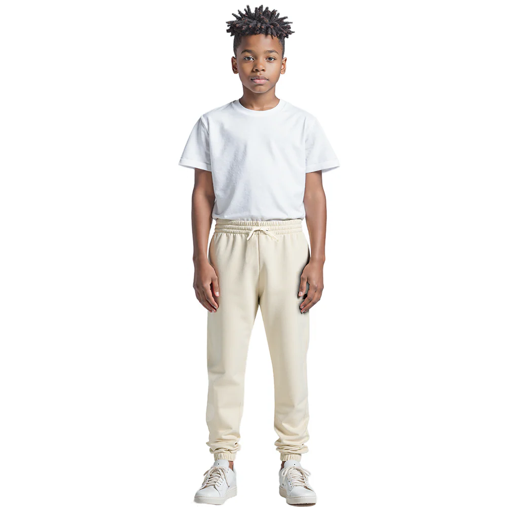 NBA BOSTON CELTICS NEUTRAL BIG BOYS FLC SWEATPANT (EGGSHELL) - Image 3
