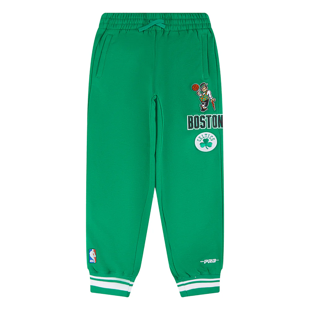NBA BOSTON CELTICS RETRO CLASSIC BIG BOYS RIB FLEECE SWEATPANT (KELLY GREEN)