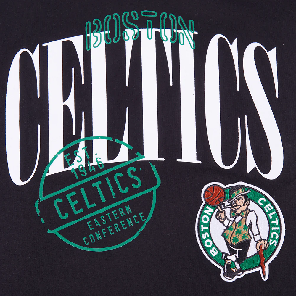 NBA BOSTON CELTICS STAMPED WOMEN'S BODY CON DRESS (BLACK) - Image 5