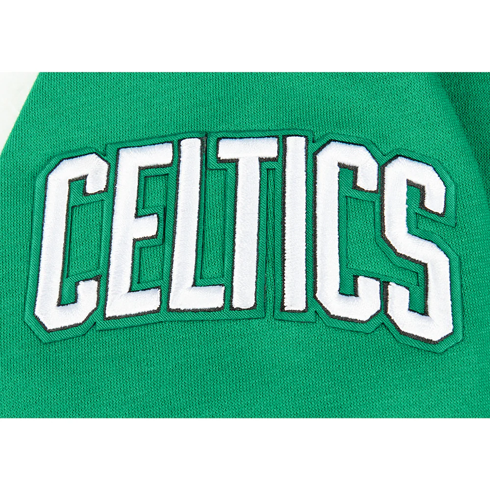 NBA BOSTON CELTICS CLASSIC BIG BOY'S FLC FZ PO HOODIE (KELLY GREEN) - Image 8