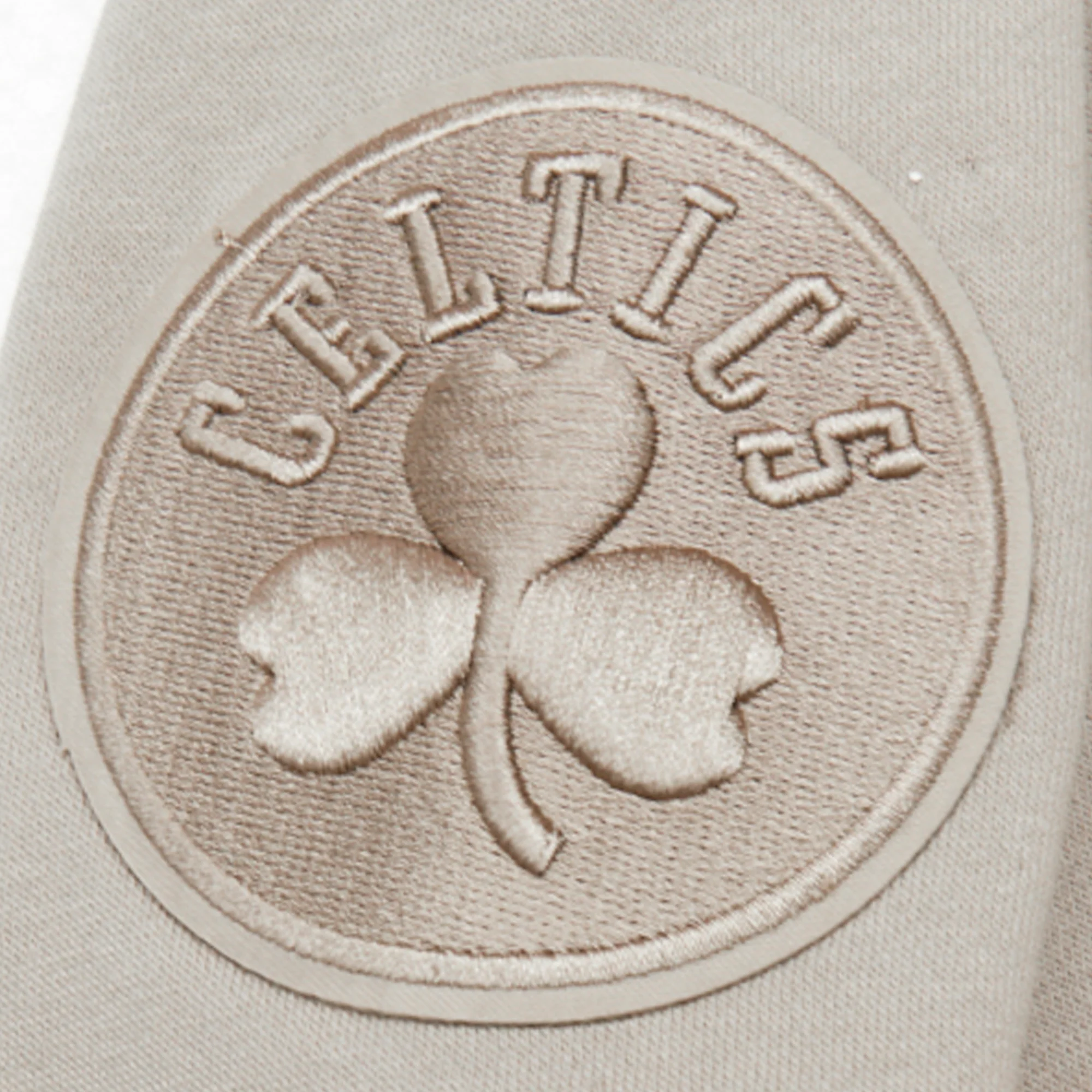 NBA BOSTON CELTICS NEUTRAL BIG BOYS FLEECE CREWNECK (TAUPE) - Image 5