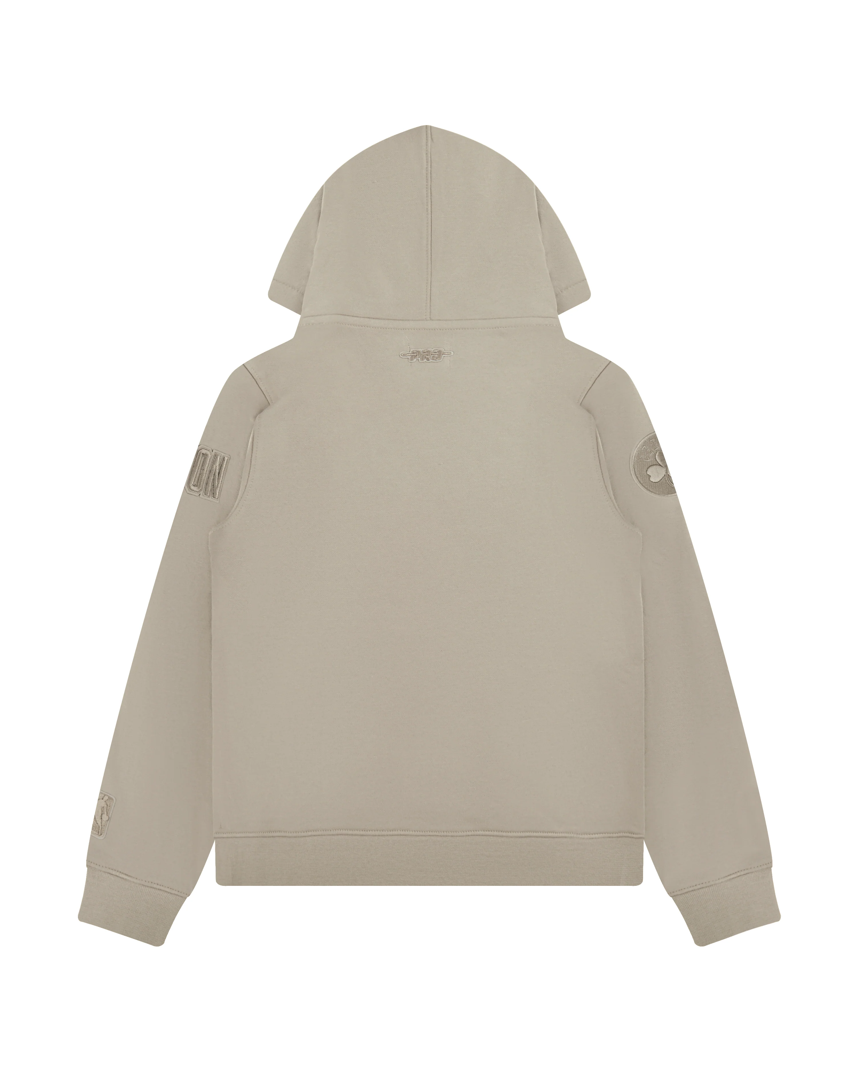 NBA BOSTON CELTICS NEUTRAL BIG BOYS FLEECE PULLOVER HOODIE (TAUPE) - Image 2
